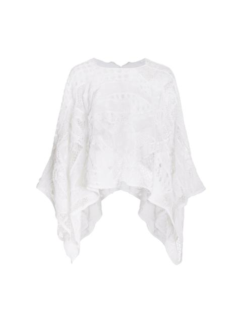 Acrion Knit Poncho in Cotton