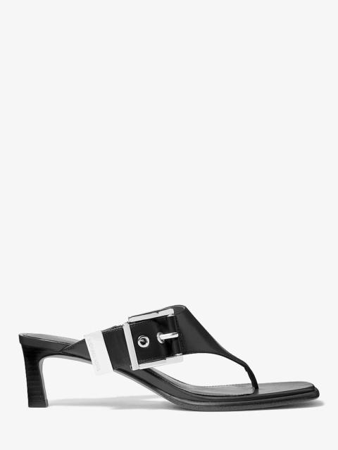 MICHAEL KORS Rowen Leather Thong Sandal
