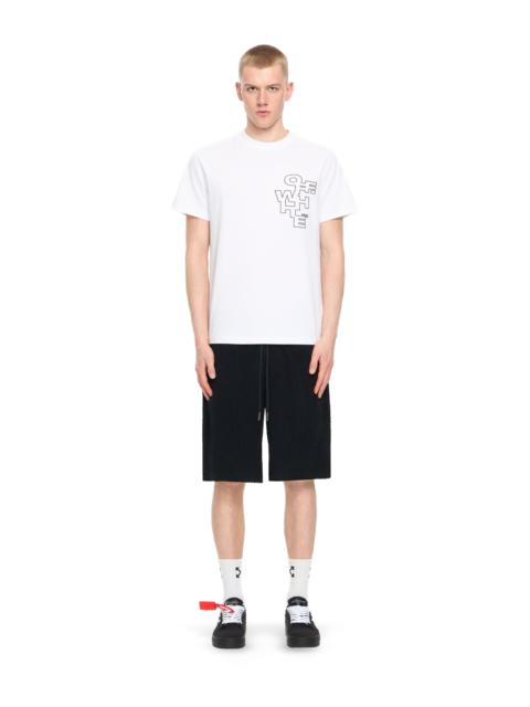 Off-White Slim Fit Outlined Signature S/S T-Shirt