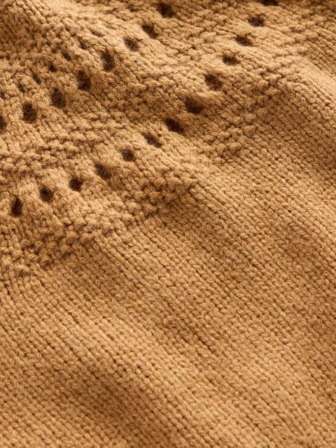BODEN Fluffy Chunky Sweater-Camel Melange