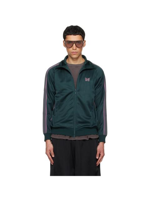 NEEDLES Green Poly Smooth Track Jacket