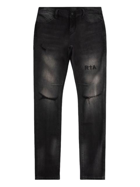 RTA distressed bootcut jeans