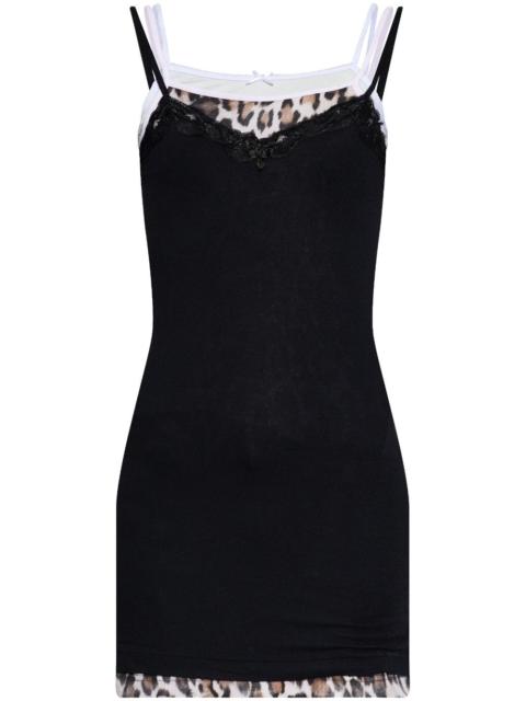 BALENCIAGA layered mini dress