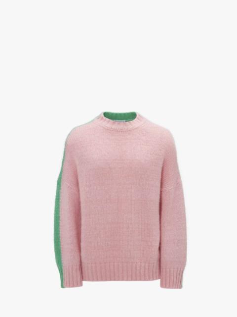 COLOUR BLOCK CREWNECK JUMPER