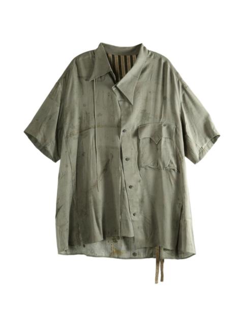 Ziggy Chen assymetric silk shirt