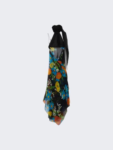 Burberry Tie-neck Dress Floral