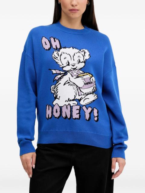 HUGO long-sleeve cotton sweater