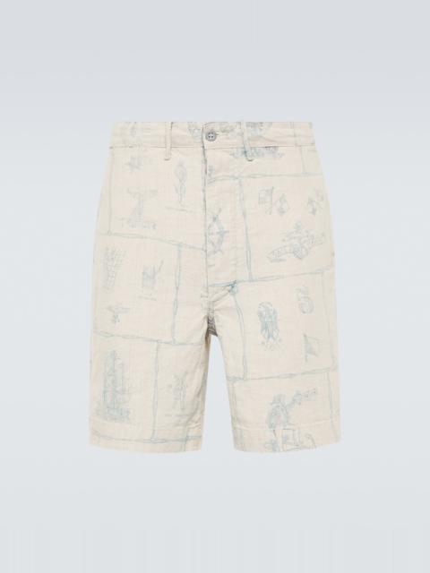 RRL by Ralph Lauren Printed linen shorts