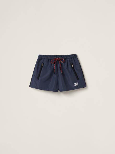 Miu Miu Technical fabric shorts