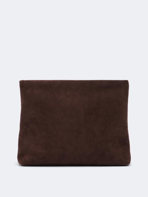 NILI LOTAN Jerry suede clutch