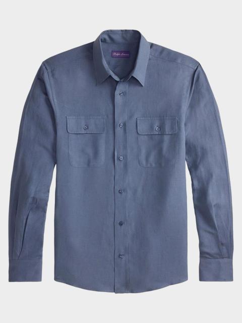 Ralph Lauren Men's Silk-Linen Shirt