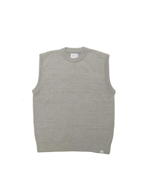 NORSE PROJECTS Manfred Wool Cotton Rib Vest Sediment Green