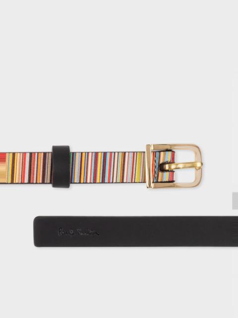 'Signature Stripe' Belt