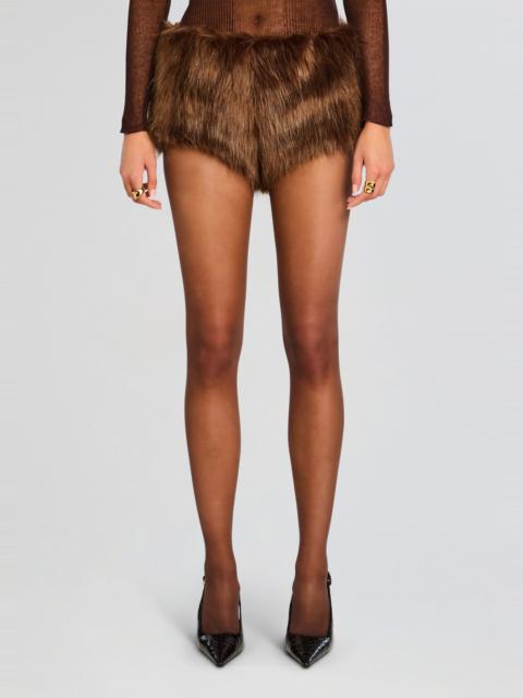 ARISTA FAUX FUR SHORTS