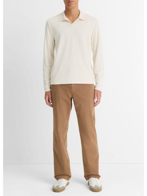 Vince Milano Pima Cotton-Blend Johnny-Collar Shirt