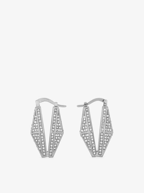 JIMMY CHOO Diamond Chain Earring
Silver-Finish Chain Earrings with Pave Crystals