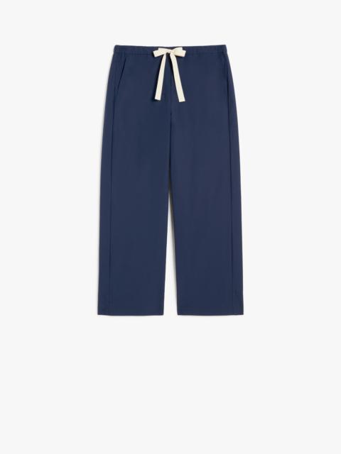 'S Max Mara ARGENTO Poplin drawstring trousers