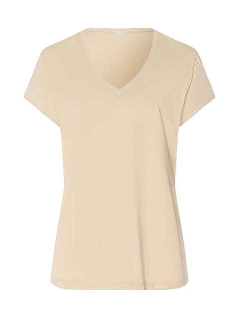 HANRO Natural Shirt Organic Cotton V-Neck T-Shirt