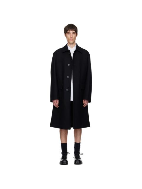 Dries Van Noten Black Wool Coat