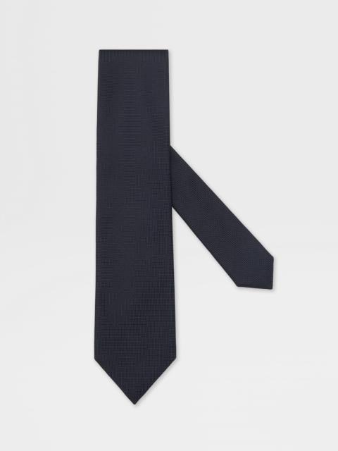 DARK BLUE SILK TIE