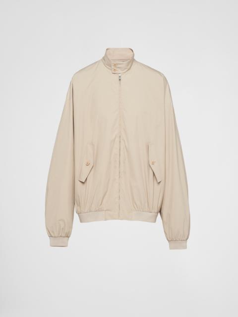 Oversized cotton-blend bomber jacket