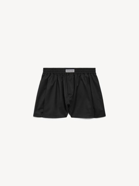 BALENCIAGA Women's A-line Boxer Shorts in Black