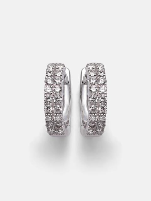 STONE AND STRAND 14kt white gold earrings with diamonds