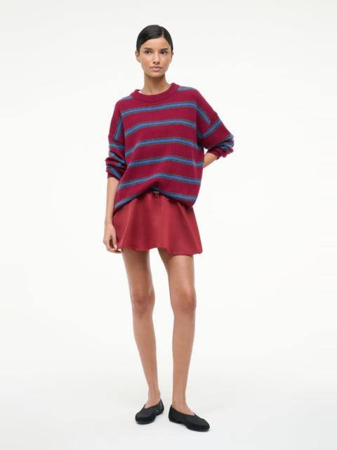 STAUD STAUD SOSA SKIRT DEEP RED