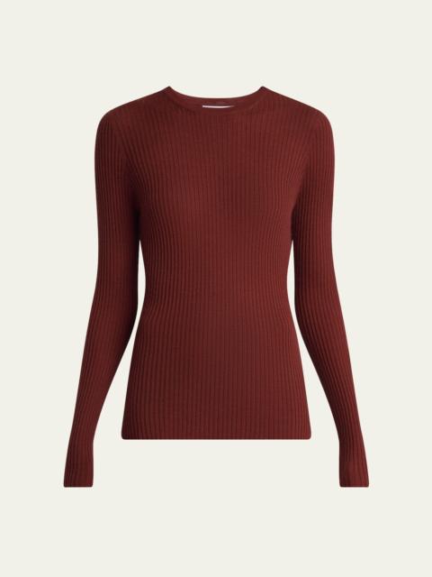 GABRIELA HEARST Browning Cashmere-Silk Crewneck Sweater