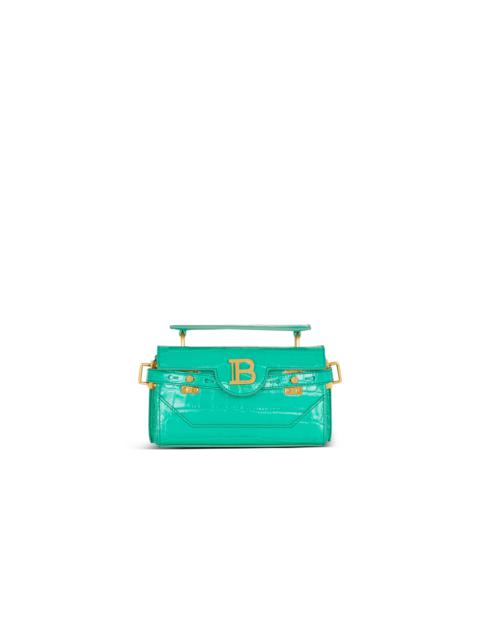 Balmain B-Buzz 19 bag in crocodile-print leather