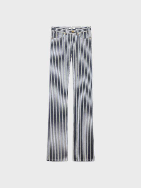 CELINE lulu jeans in hickory striped cotton