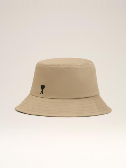 AMI Paris BEIGE COTTON AMI DE COEUR BUCKET HAT