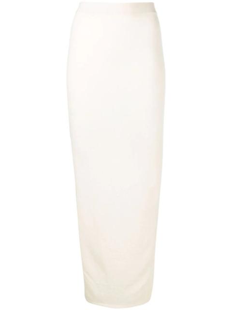 Rick Owens DRKSHDW knitted midi skirt