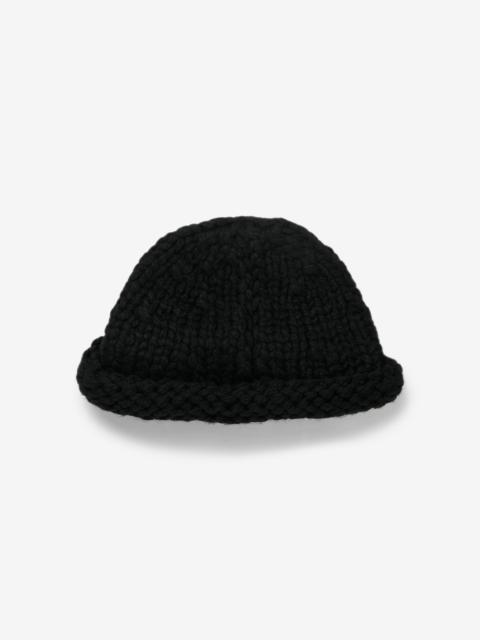 NICHOLAS DALEY HAND KNITTED REBEL HAT (BLACK)