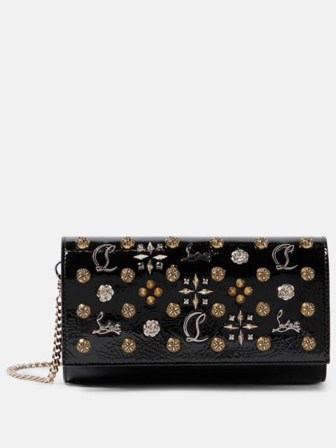 Christian Louboutin Paloma patent leather wallet on chain