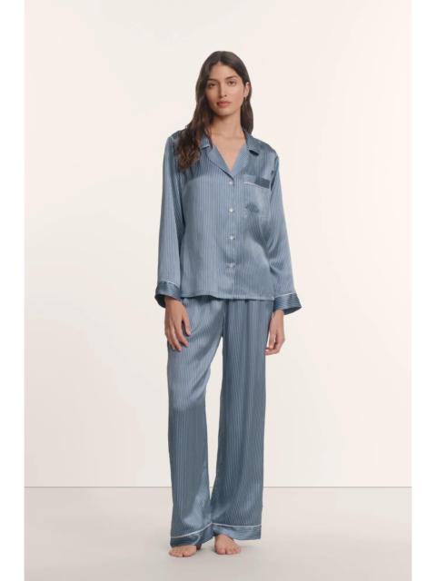 eberjey Inez Washable Silk Printed Long PJ Set