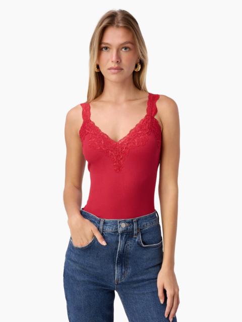CAMI NYC LANI RIB KNIT TANK POPPY