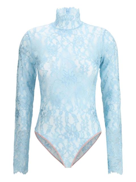 floral-lace bodysuit