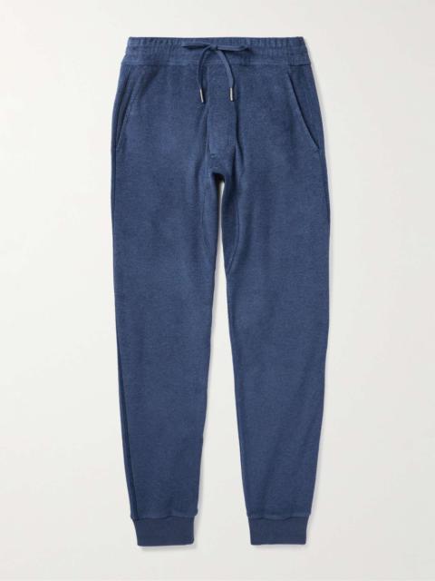 Cotton-Velvet Drawstring Sweatpants