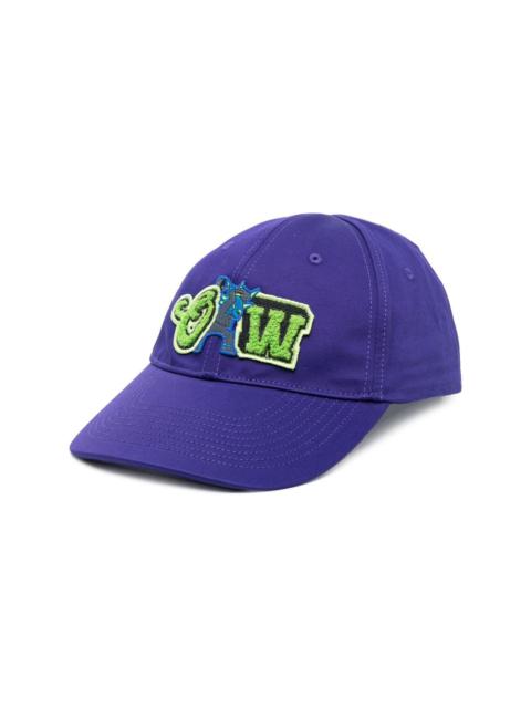 logo-patch varsity baseball cap