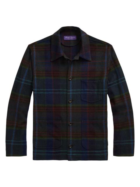 Ralph Lauren Men's Shadow Plaid Shirt Jacket - Green Navy Multi