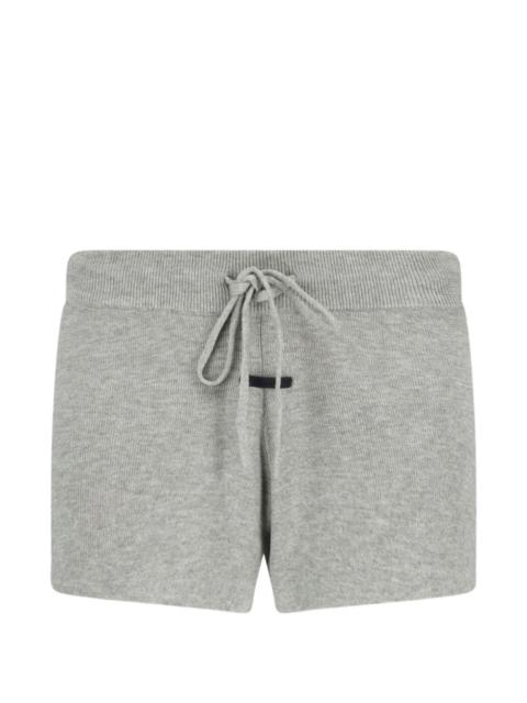 ESSENTIALS Essentials logo-patch shorts