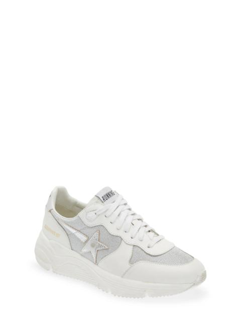 Running Sole Sneaker in Optic White/Silver