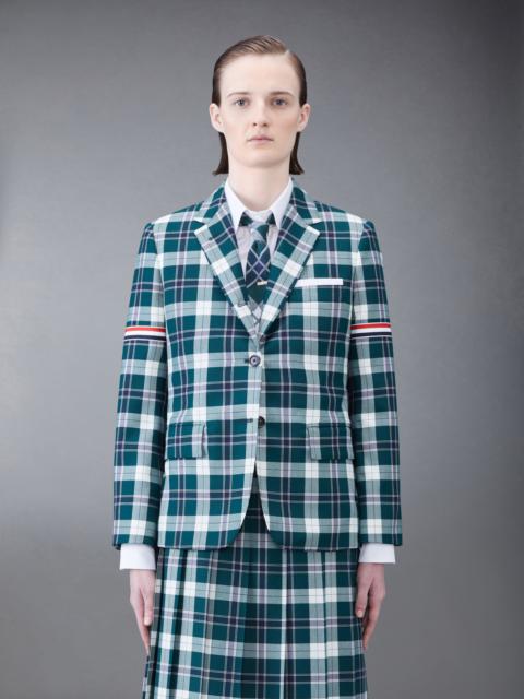 Thom Browne Tartan Twill Armband Classic Sport Coat