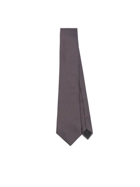 ZEGNA geometric-jacquard tie
