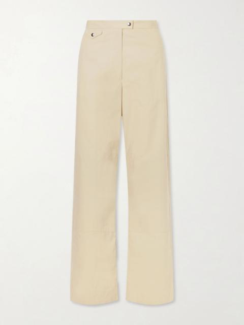 Calvin Klein Collection Gemma cotton straight-leg pants Beige