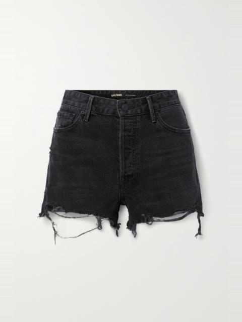 Helena distressed denim shorts