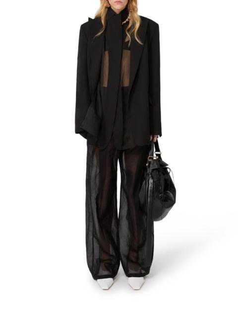 Sportmax DOUBLE COLLAR BLAZER IN VISCOSE BLEND