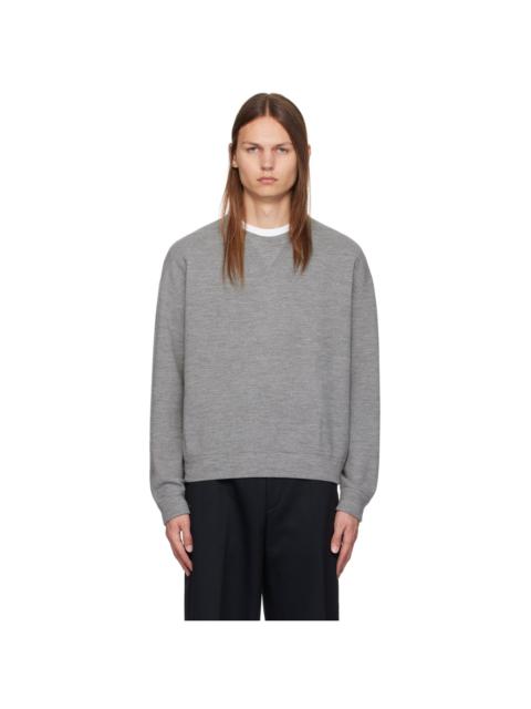 SOLID HOMME Gray Crewneck Sweater
