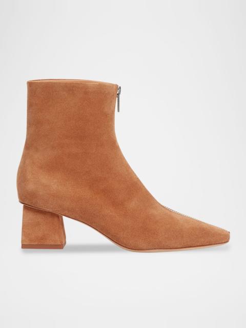 SIMKHAI Ryder Suede Zip Booties